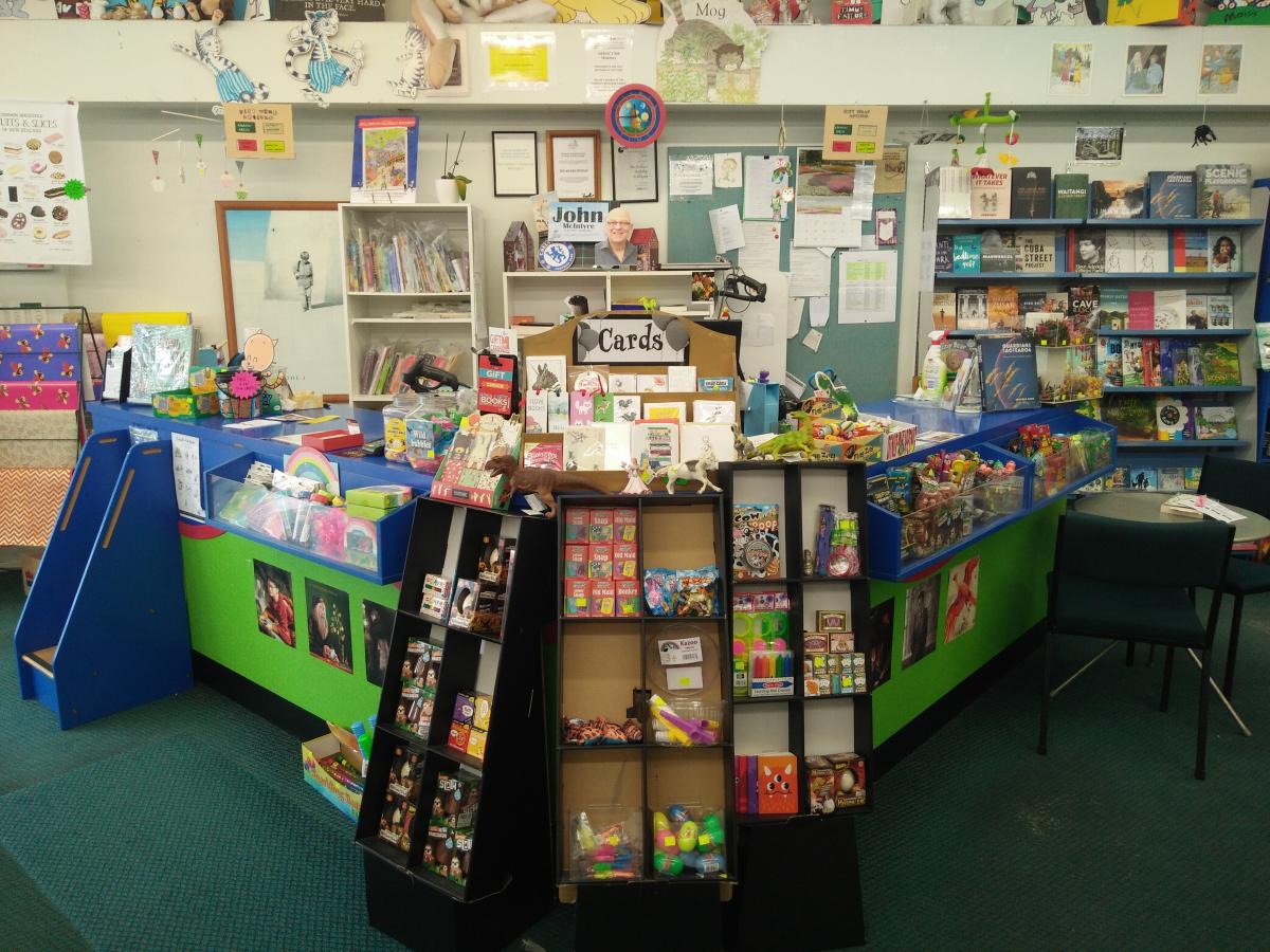 children's bookshop counter