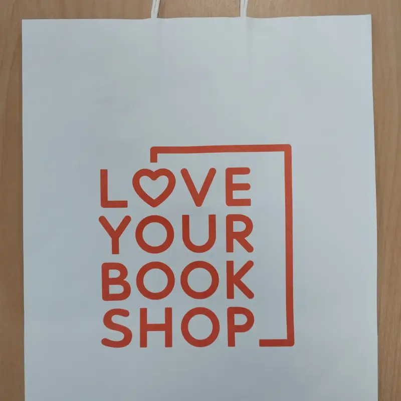 Love Your Book Shop White Paper Carrier Bags (pack of 200)
