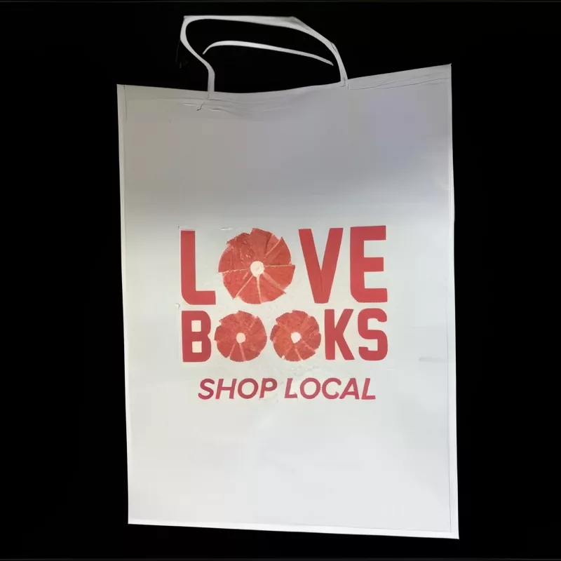 Love Books Shop Local Paper Carrier Bags (pack of 200)