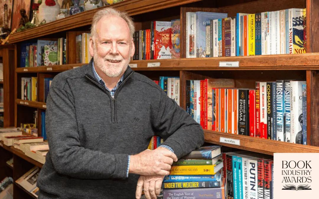 Tony Moores recognised for career in bookselling at 2025 Book Industry Awards